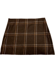 Load image into Gallery viewer, Brown Plaid Mini Skirt
