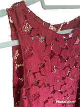 Load image into Gallery viewer, Burgundy Floral Lace Dress
