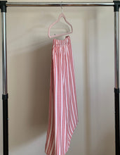 Load image into Gallery viewer, Salmon/White Striped Midi Skirt
